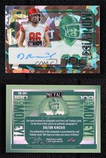 2023 Leaf Metal So Money! Pigskin Crystals /5 Dalton Kincaid Rookie Auto RC