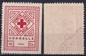 SCW Local Republican Labels Cornella Allepuz 9 (C) Red Cross VF - Picture 1 of 1