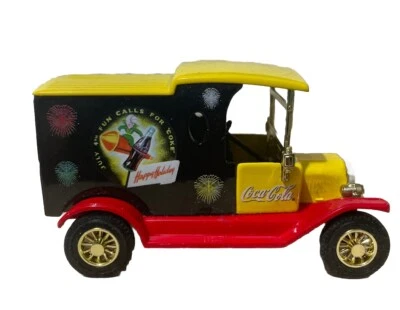 Matchbox Die-Cast 1912 FORD MODEL T  VAN -1985, 1995 Mattel Coca Cola - clean - Image 1 of 4