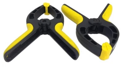 2 Pack 9" Nylon SPRING CLAMPS Heavy Duty Gripping Anti-Slip 3" Jaw Opening Clamp - Image 1 of 4