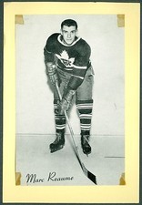 Marc Reaume 1944-64 Group 2 Beehive '44 NHL Hockey Photo EX Toronto Maple Leafs