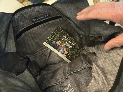 GÓNDOLA XL gris jaspeado de gran tamaño para pasar la noche mano negocios asa grande  Foto 1 de 4