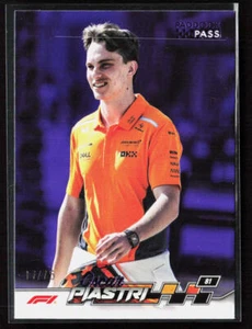 2024 Topps Paddock Pass Formula 1 #8 Oscar Piastri viola lamina /75 - Foto 1 di 2