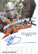 Stargate SG-1 Season 5 WXA4 Autograph Herbert Duncanson as Grell the Robot Auto