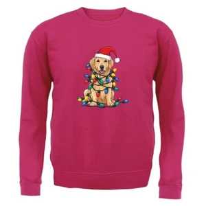 Golden Retriever Dog Christmas - Kids Hoodie / Sweater - Xmas Dog Breed Love - Picture 1 of 20