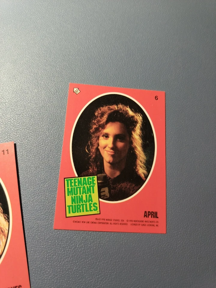 1990 Topps Teenage Mutant Ninja Turtles April Sticker - Image 1 of 1