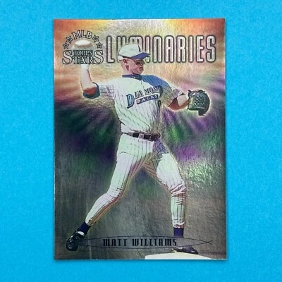 MATT WILLIAMS 1998 TOPPS STARS LUMINARIES SILVER INSERT PARALLEL ULTRA RARE /75 - Image 1 of 4