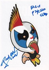 Psycho Clown & Mini Signed 2019 Panini Lucha Libre AAA Album Stickers Card #101