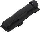 Black Long MOLLE Holder for Baton Pouch With Bottom Hook And Loop Web Strap