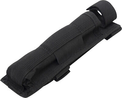Black Long MOLLE Holder For Baton Pouch With Bottom Hook And Loop Web Strap • 12.59£
