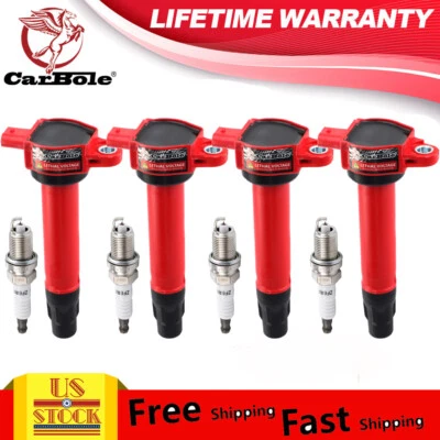 4X Ignition Coils + 4X Spark Plugs for 2008-2014 Dodge Avenger Chrysler L4 2.4L - Image 1 of 4