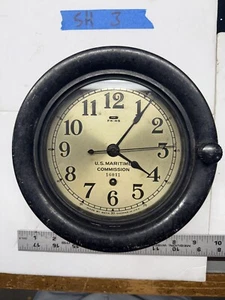 (SH3)Antique Seth Thomas Us Navy Maritime Commission Marine Ships Bakelite Clock - Picture 1 of 10