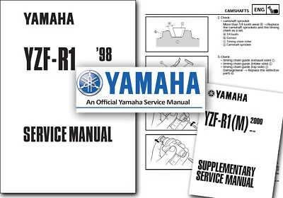 Yamaha YZF R1 Service Manual 1998 1999 2000 2001 Workshop Shop YZF1000  YZF-R1 - Image 1 of 2