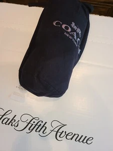 New COACH PAJAMA Lounge Pants Black LARGE LIMITED EDITION Logo-graphic W/ Bag - Picture 1 of 8