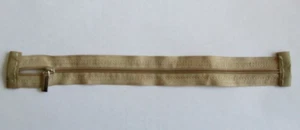 Zipper Metal/Polyester/Nylon Open End Zipper L=9.75" W=1" Beige - Picture 1 of 3