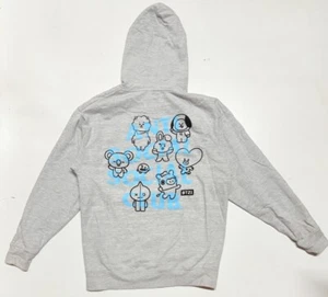 Anti Social Social Club x BT21 Hoodie Large Gray Pullover Hoodie - Picture 1 of 6