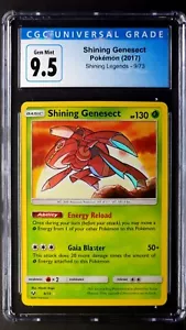 Shining Genesect Graded Pokemon Card 9/73 Gem Mint CGC 9.5 Shining Legends 2017 - Picture 1 of 2