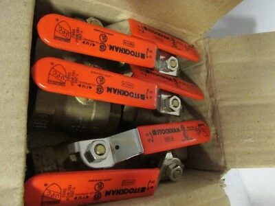 Stockham 600CWP/150SWP Latón 1-in Válvula de Bola Extremo Roscado 250 Psi-6 Piezas Foto 1 de 4