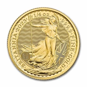 2023 Great Britain 1/4 oz Gold Britannia BU (King Charles III) - Picture 1 of 5