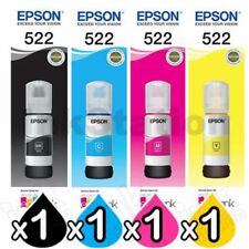 Epson Genuine EcoTank Ink 4 Pack CMYK 522