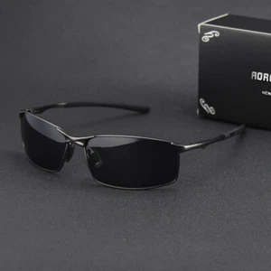 Aluminium HD polarisierte photochrome Sonnenbrille Männer Fahren Chamäleon Sonnenbrille - Bild 1 von 20