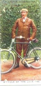 Tarjetas de cigarrillo John Player & Sons 1939 historia del ciclismo #21 bicicleta finales de los 90 - Imagen 1 de 1