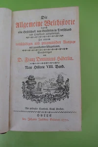 Die Allgemeine Welthistorie 1771, Band VIII, Dominicus Häberlin - Bild 1 von 5