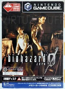 Biohazard 0, Resident Evil Zero, GameCube, WII, Japan Market, collectible condit