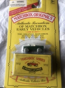 Matchbox Originals Nr. 12 Grüne Land Rover Moko Lesney 1993 Neu - Bild 1 von 1
