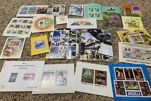 WORLDWIDE MINT SOUVENIR SHEETS STAMP LOT INCLUDES TITANIC, RUSSIA, FLOWER, HORSE - Picture 1 of 11