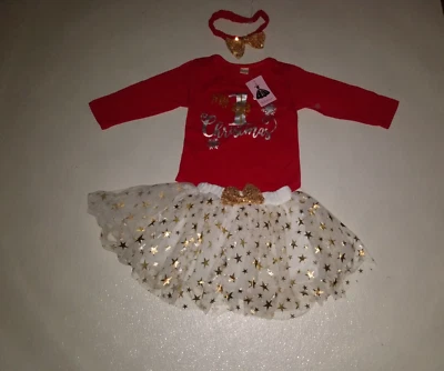 Niñas Nuevo Con Etiquetas Baby Starters My First Christmas Vestido 3 meses NUEVO Foto 1 de 4