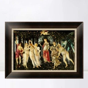 Gerahmte Leinwand La Primavera Allegorie des Frühlings 1482 von Sandro Botticelli 20"x28" - Bild 1 von 5