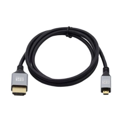 Jimier HDMI 2.1 auf Micro & Mini HDMI 8K 4K Hyper Super Flexibel Slim HDTV Kabel - Bild 1 von 4