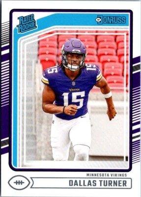 2024 Panini Donruss Dallas Turner Rookie Minnesota Vikings #331 - Image 1 of 2