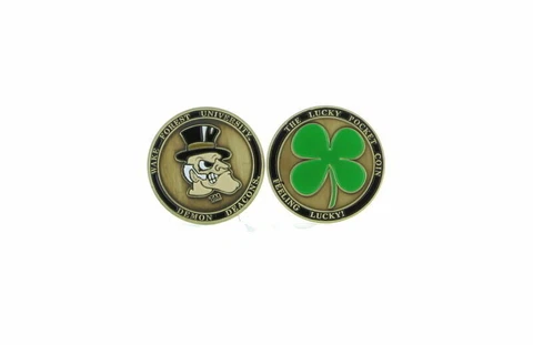 Wake Forest  NCAA "THE LUCKY POCKET COIN" comes in set of 2 Cover