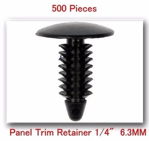 500Pcs #5625 / 11605396 Nylon Shield Retainers 1/4" 6.3mm Fits GM Chrysler Ford - Picture 1 of 1