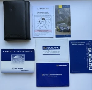 03-08 SUBARU LEGACY / OUTBACK OWNERS HANDBOOK MANUAL PACK & WALLET 09 RefA448 - Picture 1 of 17