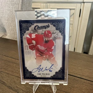 2024-25 Upper Deck Clear Cut JAKE WALMAN Champs Auto /50 Detroit  - Picture 1 of 1