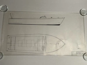 Konvolut Vintage Original Boot Zeichnung Bauplan Plan Maritim Deko Maritim - Bild 1 von 16