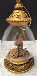 Fontanini Römer 2006 Glas Ornament Krippe Trockenkuppel Trommler Junge & Jesuskind.  - Bild 1 von 9