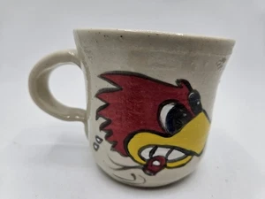 Vintage Pottery Handmade Hot Rod Cup Hand Painted Unique - Picture 1 of 8