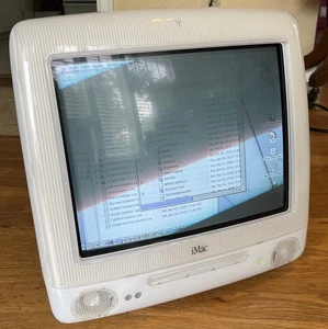 VINTAGE APPLE M5521 IMAC G3 WHITE SNOW PPC G3 500MHz 256MB RAM 30GB HDD OS 9.2.1 - Picture 1 of 8