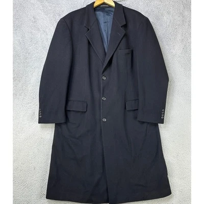 Abrigo largo Polo University Club Ralph Lauren mezcla de lana para hombre 48R abrigo negro Foto 1 de 4