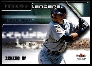 2002 Fleer Genuine #GL15 Ichiro Suzuki Genuine Leaders NM HOF - Picture 1 of 2