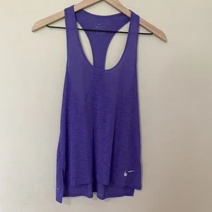 Nike Dri-FIT S Purple Racerback Tank Top Lightweight Running Training Shirt - Picture 1 of 6