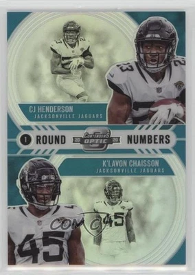 2020 Contenders Optic Silver Prizm CJ Henderson K'Lavon Chaisson #RN6 Rookie RC - Image 1 of 2