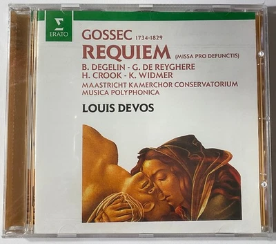 GOSSEC Requiem Howard Crook Bernadette Degelin Louis Devos Erato SEALED CD - Imagem 1 de 2