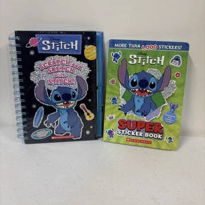 Scratch & Sketch with Stitch! & Stitch Super Sticker Book 1000 New Disney Lilo - Picture 1 of 7