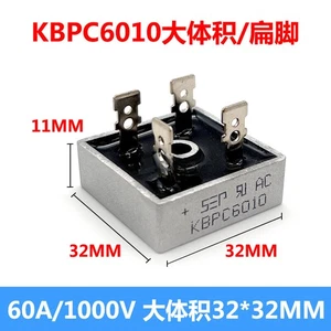 60 amp 1000 volts Full Wave Bridge Rectifier. KBPC6010 For converting AC to DC - Picture 1 of 4