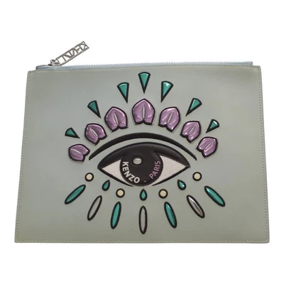 Kenzo Bag A4 Pouch EYE CLUTCH Women's Gray  99A Clutch Bag $515 RSP - Image 1 of 4